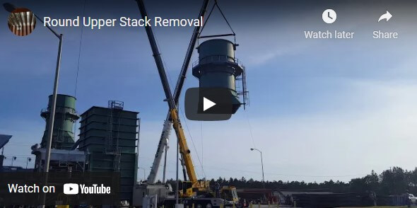 Gas Turbine Exhaust Stack Removal